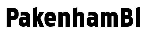 PakenhamBl Regular Font