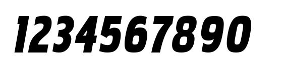 PakenhamCdBl Italic Font, Number Fonts