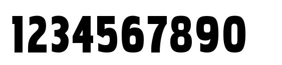 PakenhamCdBl Regular Font, Number Fonts