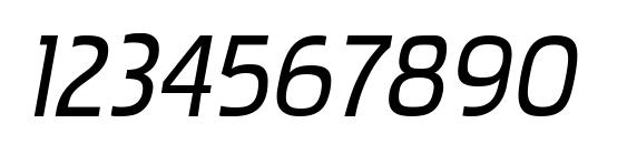 PakenhamRg Italic Font, Number Fonts