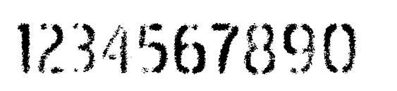 PakenhamSpraypaint Regular Font, Number Fonts