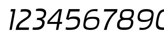 PakenhamXpRg Italic Font, Number Fonts