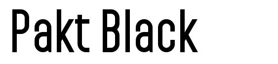 Pakt Black Font