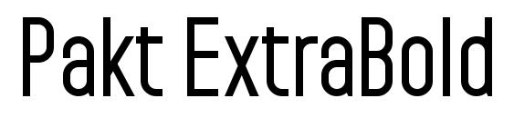 Pakt ExtraBold Font