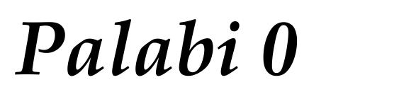 Palabi 0 Font