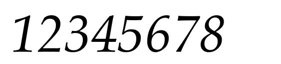 Palacio Normal Italic Font, Number Fonts