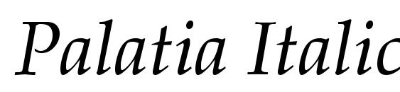 шрифт Palatia Italic, бесплатный шрифт Palatia Italic, предварительный просмотр шрифта Palatia Italic