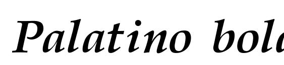 Шрифт Palatino bold italic regular