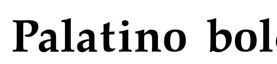 Palatino bold regular Font