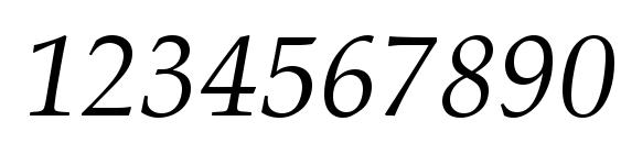Palatino Linotype Курсив Font, Number Fonts