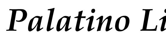 Palatino Linotype Полужирный Курсив Font