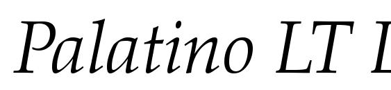 Palatino LT Light Italic Font