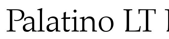 Palatino LT Light Font