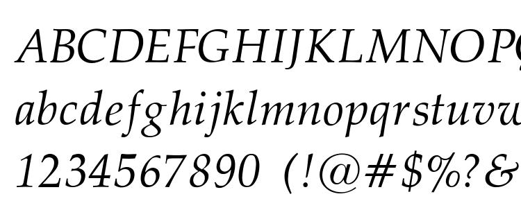 глифы шрифта Palatino normal italic regular, символы шрифта Palatino normal italic regular, символьная карта шрифта Palatino normal italic regular, предварительный просмотр шрифта Palatino normal italic regular, алфавит шрифта Palatino normal italic regular, шрифт Palatino normal italic regular