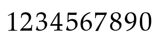 Palatino normal regular Font, Number Fonts