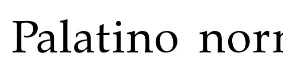 Palatino normal regular Font