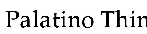 Palatino Thin font, free Palatino Thin font, preview Palatino Thin font