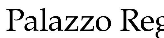 Palazzo Regular Font Download Free / LegionFonts