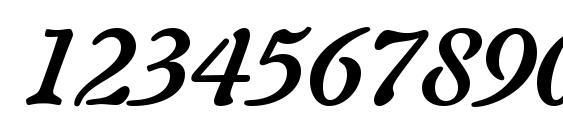 Palette SSi Bold Italic Font, Number Fonts
