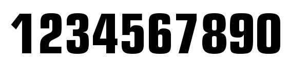 Palindrome Condensed SSi Bold Condensed Font, Number Fonts