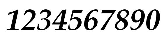 Palisade Bold Italic Font, Number Fonts