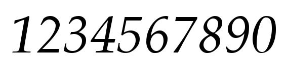 Palisade Italic Font, Number Fonts