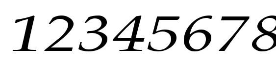 PalisadeBroad Italic Font, Number Fonts