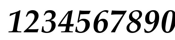 Palladio BoldItalic Font, Number Fonts