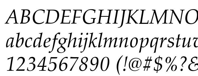 glyphs Palladio Italic font, сharacters Palladio Italic font, symbols Palladio Italic font, character map Palladio Italic font, preview Palladio Italic font, abc Palladio Italic font, Palladio Italic font