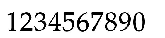 Palladium Thin Font, Number Fonts
