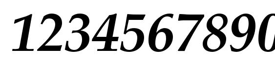 Palladiumc bolditalic Font, Number Fonts