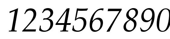Palladiumc italic Font, Number Fonts