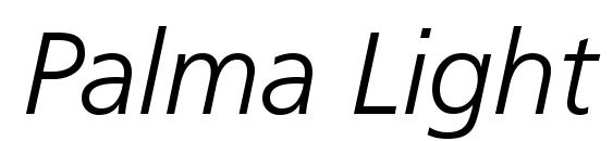 Palma Light SSi Light Italic Font