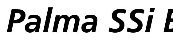 Palma SSi Bold Italic Font