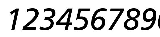 Palma SSi Italic Font, Number Fonts