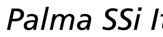 Palma SSi Italic font, free Palma SSi Italic font, preview Palma SSi Italic font