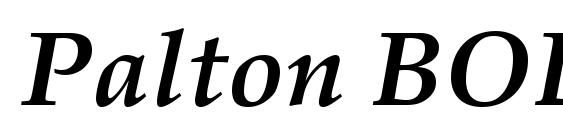 Palton BOLDITALIC Font