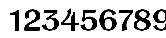 Panache bold Font, Number Fonts