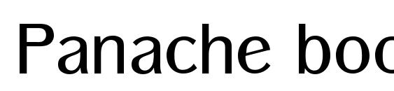 Panache book Font