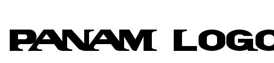 шрифт PanAm LogoText, бесплатный шрифт PanAm LogoText, предварительный просмотр шрифта PanAm LogoText