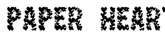 Paper hearts font, free Paper hearts font, preview Paper hearts font