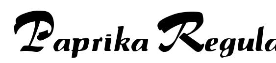 Paprika Regular font, free Paprika Regular font, preview Paprika Regular font