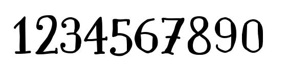 Paquita Font, Number Fonts