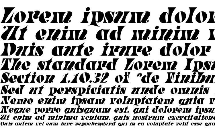 specimens Parade Italic font, sample Parade Italic font, an example of writing Parade Italic font, review Parade Italic font, preview Parade Italic font, Parade Italic font