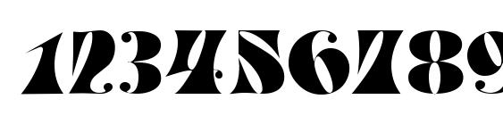 Parade Regular Font, Number Fonts