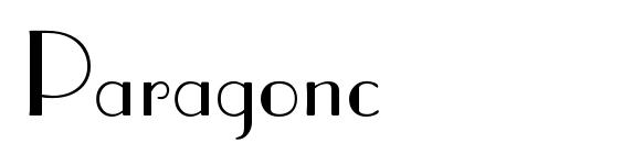 шрифт Paragonc, бесплатный шрифт Paragonc, предварительный просмотр шрифта Paragonc