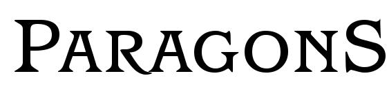 шрифт ParagonSmc Regular DB, бесплатный шрифт ParagonSmc Regular DB, предварительный просмотр шрифта ParagonSmc Regular DB