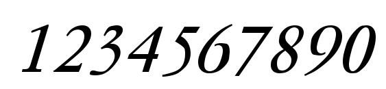 Paramount Italic Font, Number Fonts