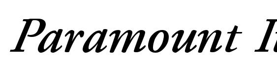 Paramount Italic Font