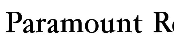 Paramount Regular Font